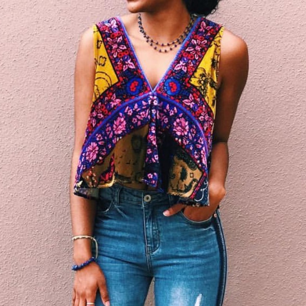 Free People Velvet Crop Top